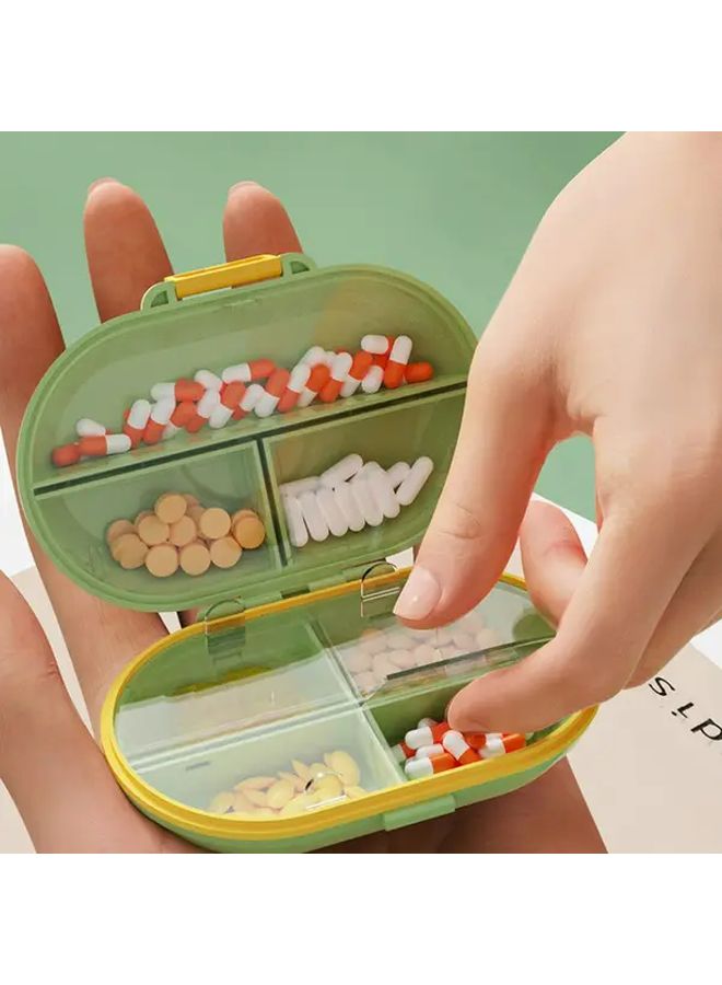 Royal Blue 7 Day Weekly Pill Organizer Box Portable Medication Case Travel Home - Image 5